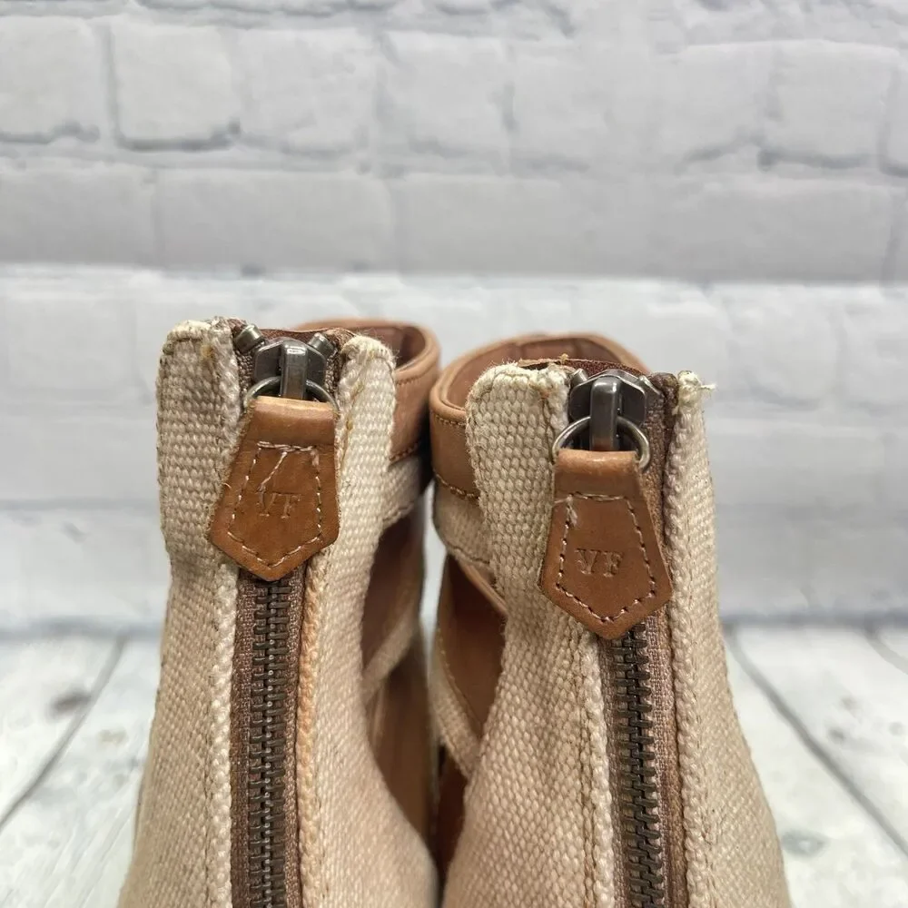 Vintage Foundry Co Fisherman Cage Sandals Women’s 11 Leather Block Heel